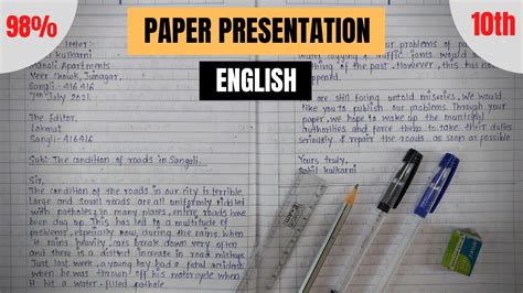 paper presentation in board exams class 10